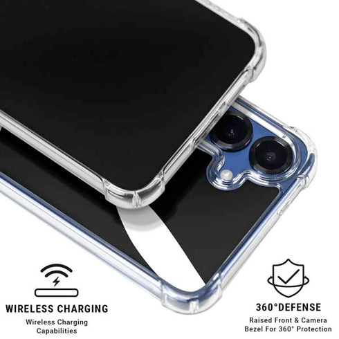Looney Tunes Bugs Bunny Plain Black and White Galaxy S25 Clear Case